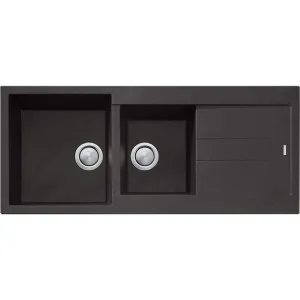 Santonini Black 1&3/4 Bowl Sink with Drainer by Santorini, a Kitchen Sinks for sale on Style Sourcebook