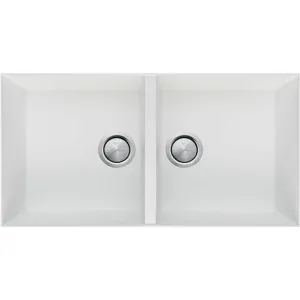 Santorin White Double Bowl Undermount Sink by Santorini, a Kitchen Sinks for sale on Style Sourcebook