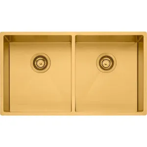 Spectra Double Bowl Brushed Gold Sink by Spectra, a Kitchen Sinks for sale on Style Sourcebook