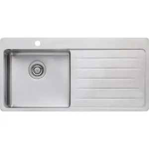 Sonetto Single Bowl Topmount Sink With Drainer by Sonetto, a Kitchen Sinks for sale on Style Sourcebook