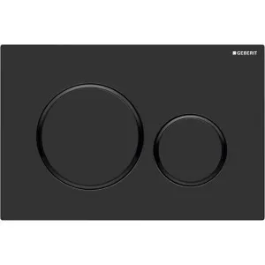 ROUND PUSH PLATE MATTE BLACK SIGMA30 by Geberit, a Toilets & Bidets for sale on Style Sourcebook
