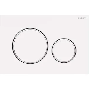 ROUND PUSH PLATE MATTE WHITE SIGMA30 by Geberit, a Toilets & Bidets for sale on Style Sourcebook