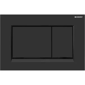 SQUARE PUSH PLATE MATTE BLACK SIGMA30 by Geberit, a Toilets & Bidets for sale on Style Sourcebook