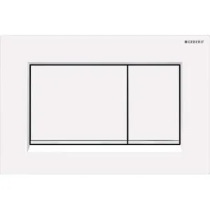SQUARE PUSH PLATE MATTE WHITE SIGMA30 by Geberit, a Toilets & Bidets for sale on Style Sourcebook