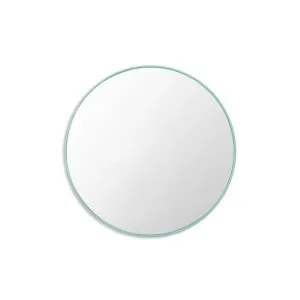 Ex Display - Flynn 50cm Round Mirror - Blue Mist by Interior Secrets - AfterPay Available by Interior Secrets, a Mirrors for sale on Style Sourcebook