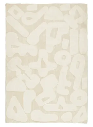 Izar Neutral Abstract Washable Rug by Miss Amara, a Kids Rugs for sale on Style Sourcebook