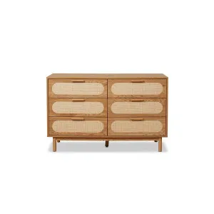 Canyon Six Drawer - Mid Wood Look - Mocka by Mocka., a Dressers & Chests of Drawers for sale on Style Sourcebook