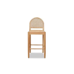 Mateo Curved Rattan Bar Stool - Natural - Mocka by Mocka., a Stools for sale on Style Sourcebook