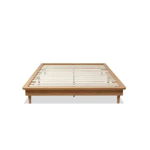 Queen Bed Base - Natural - Mid Wood Look - Mocka by Mocka., a Beds & Bed Frames for sale on Style Sourcebook