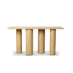 Otis Chunky Leg Console Table - Natural - Mocka by Mocka., a Console Table for sale on Style Sourcebook
