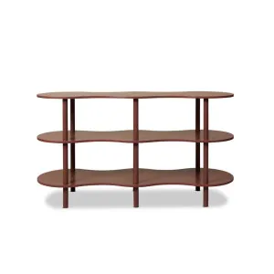Wavey Low Three Shelf - Chocolate - Mocka by Mocka., a Wall Shelves & Hooks for sale on Style Sourcebook