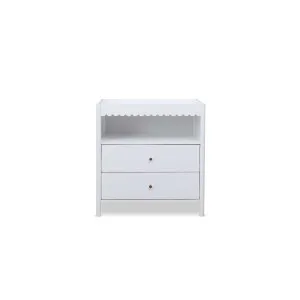 Maisie Scalloped Change Table - White - Mocka by Mocka., a Changing Tables for sale on Style Sourcebook