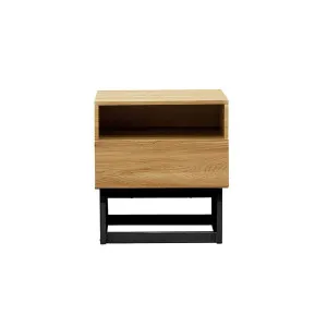 Urban Bedside Table - Black - Black/Natural - Mocka by Mocka., a Side Table for sale on Style Sourcebook