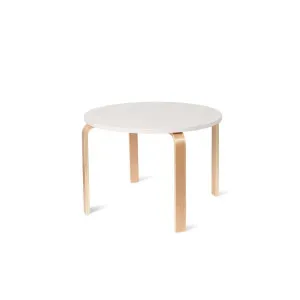 Hudson Kids Round Table - White/Natural - Mocka by Mocka., a Kids Chairs & Tables for sale on Style Sourcebook