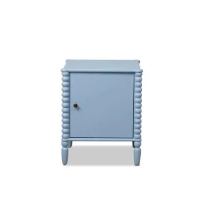 Betti Bobbin Bedside Table - Ice Blue - Mocka by Mocka., a Side Table for sale on Style Sourcebook