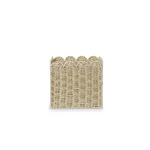Scalloped Cube Basket - Natural - Mocka by Mocka., a Baskets & Boxes for sale on Style Sourcebook