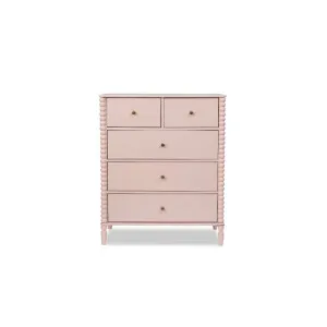 Betti Bobbin Tallboy - Pink - Mocka by Mocka., a Dressers & Chests of Drawers for sale on Style Sourcebook