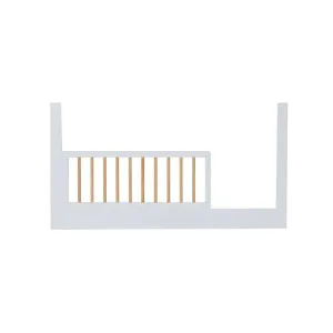 Fraser Coastal Cot Toddler Bed Half Frame - White/Natural - Mocka by Mocka., a Cots & Bassinets for sale on Style Sourcebook