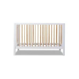 Fraser Coastal Cot - White/Natural - Mocka by Mocka., a Cots & Bassinets for sale on Style Sourcebook