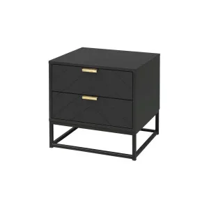 Inca Bedside Table - Black - Mocka by Mocka., a Side Table for sale on Style Sourcebook