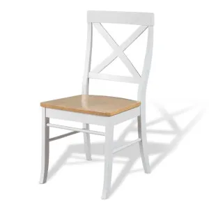 Hamptons Dining Chair - White/Natural - Mocka by Mocka., a Dining Chairs for sale on Style Sourcebook