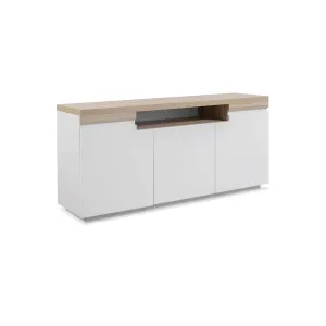 Sadie Buffet Three Door - White/Natural - Mocka by Mocka., a Sideboards, Buffets & Trolleys for sale on Style Sourcebook