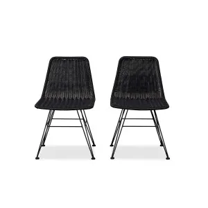 Xavier Dining Chair - Set of 2 - Black - Mocka by Mocka., a Dining Chairs for sale on Style Sourcebook