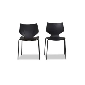 Pia Dining Chair - Set of 2 - Black - Mocka by Mocka., a Dining Chairs for sale on Style Sourcebook