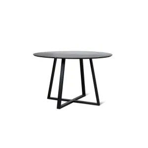 Zander 4 Seater Round Dining Table - Black - Mocka by Mocka., a Dining Tables for sale on Style Sourcebook