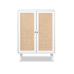 Georgia Two Door Cabinet - White/Natural - Mocka by Mocka., a Cabinets, Chests for sale on Style Sourcebook