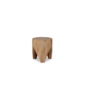Zeus Wooden Side Table - Natural - Mid Wood Look - Mocka by Mocka., a Side Table for sale on Style Sourcebook