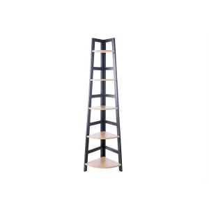 Porto Corner Shelves - Black - Black/Natural - Mocka by Mocka., a Wall Shelves & Hooks for sale on Style Sourcebook