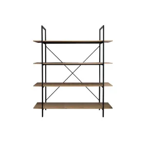Porto Bookcase - Black - Black/Natural - Mocka by Mocka., a Bookcases for sale on Style Sourcebook