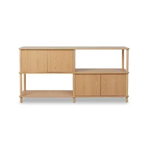 Eden Low Shelf With Storage - Natural - Mocka by Mocka., a Wall Shelves & Hooks for sale on Style Sourcebook