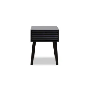 Rhys Bedside Table - Black - Mocka by Mocka., a Side Table for sale on Style Sourcebook