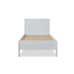 Maisie Scalloped Bed - Single - White - Mocka by Mocka., a Beds & Bed Frames for sale on Style Sourcebook