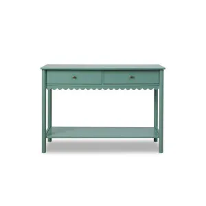 Myra Scalloped Console Table - Dark Green - Mocka by Mocka., a Console Table for sale on Style Sourcebook