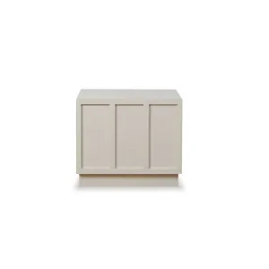 Emery Panel Bedside Table - Beige - Mocka by Mocka., a Side Table for sale on Style Sourcebook