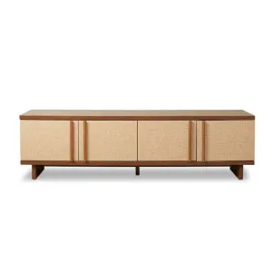 Minato Textured Entertainment Unit - Walnut - Mocka by Mocka., a Entertainment Units & TV Stands for sale on Style Sourcebook