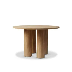 Otis Round Four Seater Dining Table - Pecan - Mocka by Mocka., a Dining Tables for sale on Style Sourcebook