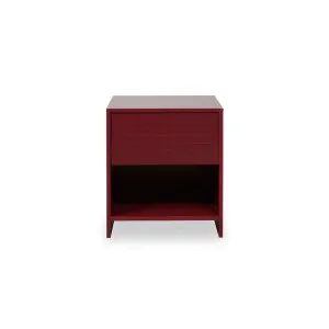 Amos Checkered Bedside Table - Shiraz - Mocka by Mocka., a Side Table for sale on Style Sourcebook
