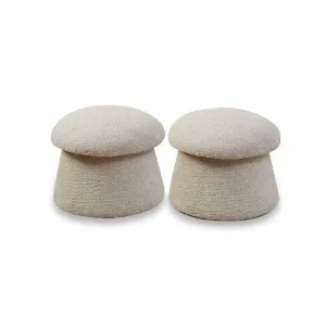 Mini Mushroom Stool - Set Of Two - Natural - Mocka by Mocka., a Stools for sale on Style Sourcebook