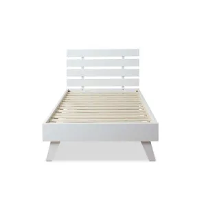 Soren King Single Bed - White - Mocka by Mocka., a Beds & Bed Frames for sale on Style Sourcebook