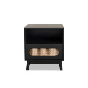 Claremont Bedside Table - Black - Mocka by Mocka., a Side Table for sale on Style Sourcebook