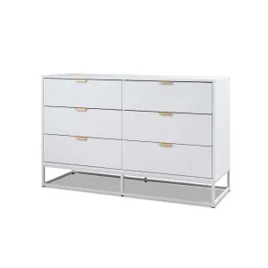 Inca Six Drawers - White - Mocka by Mocka., a Dressers & Chests of Drawers for sale on Style Sourcebook
