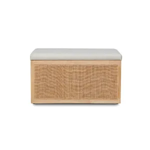 Rattan and Linen Look Storage Box - Natural - Mocka by Mocka., a Baskets & Boxes for sale on Style Sourcebook