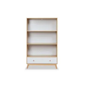 Aspen Bookcase - White/Natural - Mocka by Mocka., a Bookcases for sale on Style Sourcebook
