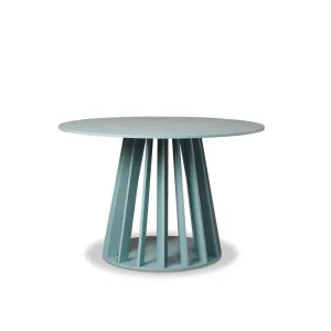 Rune Four Seater Slatted Round Dining Table - Sage - Mocka by Mocka., a Dining Tables for sale on Style Sourcebook
