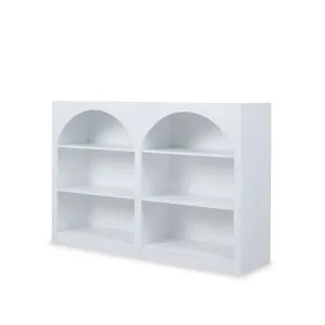 Santorini Low Arched Bookcase - White - Mocka by Mocka., a Bookcases for sale on Style Sourcebook