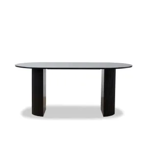 Eve 6 Seater Dining Table - Black - Mocka by Mocka., a Dining Tables for sale on Style Sourcebook